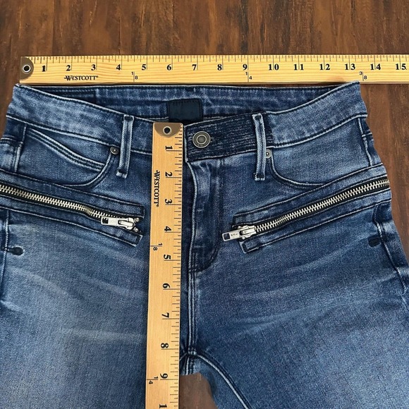 RTA Road to Awe The Jagger Frayed Zip Skinny Jeans *ALTERED* - Picture 12 of 14